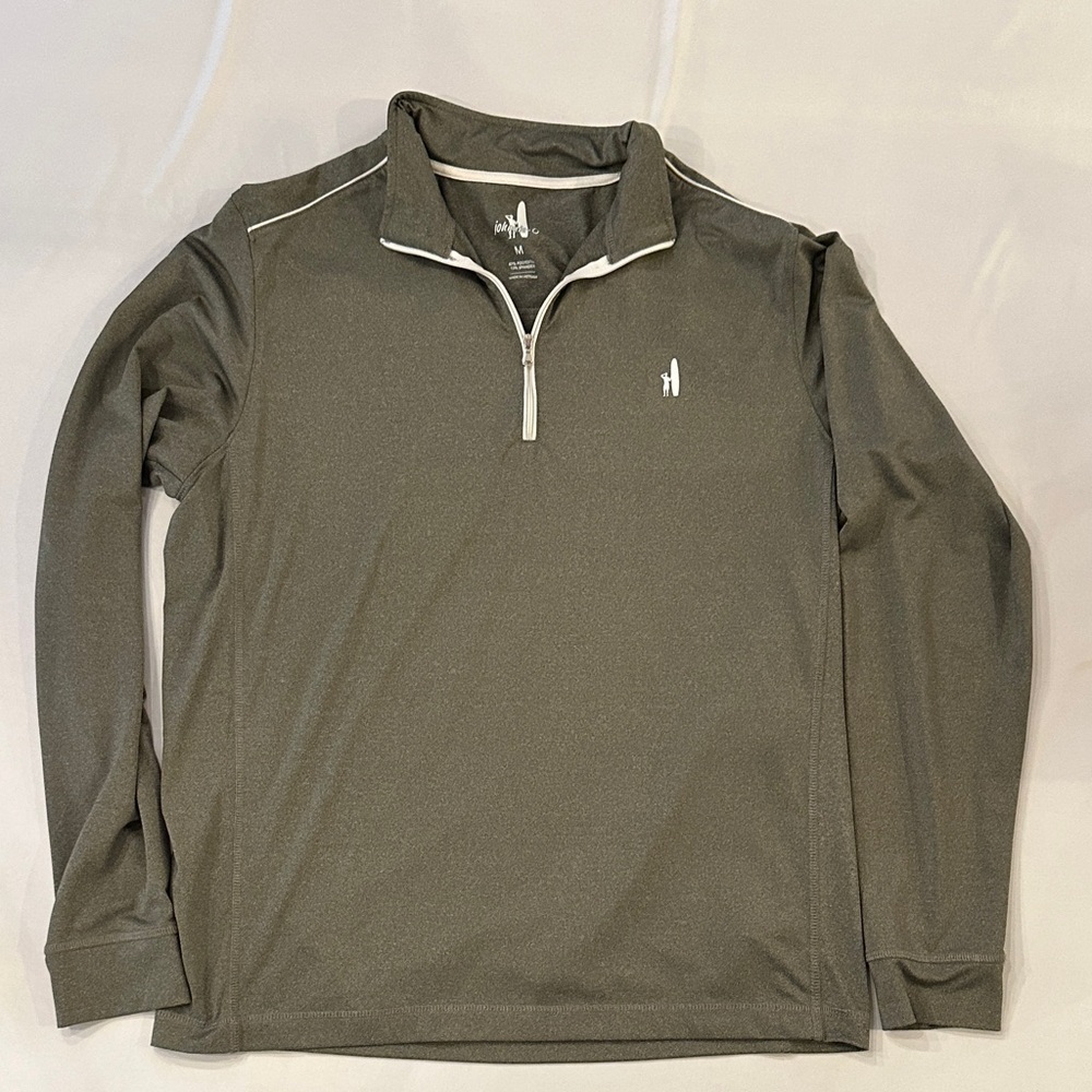 Johnnie-O Gray Quarter-Zip Pullover